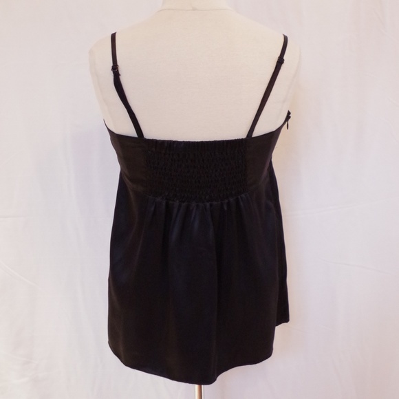 In Wear Black Silk Empire Cami w/Adjustable Straps- Sz. 10 - Picture 3 of 3